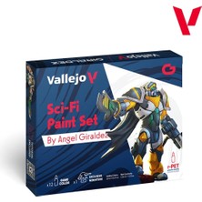 Vallejo 72313 12X18 Ml. ve 1x Figür, Scifi, Game Color Serisi Model Boyası Seti