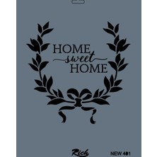 Mestore Rich New Seri N-401 Stencil 35X25 cm - 9996670593595