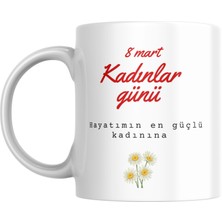 spldizayn Kişiye Özel 8 Mart Dünya Kadınlar Günü Isim ve Resim Baskılı Hediye Kupa Bardak