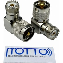 Motto Uhf PL259 Erkek – Uhf SO239 Dişi Konnektör