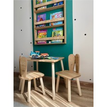 Özgürce Aktivite Oyun Masası ve Sandalyeleri, Tavşan Kulaklı Çocuk Seti