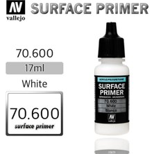Vallejo 70600 18 Ml. Beyaz, Astar Model Boyası