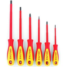 Mestore Izeltaş Tornavida Seti Izoleli Elektrikçi 6 Parça - 8691150518891