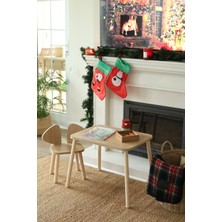 Özgürce Çocuklar Için Montessori Masası ve Sandalyesi Seti, Eğlenceli ve Güvenli Tasarım