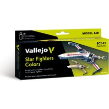 Vallejo 71612 8X18 Ml. Star Fighters Colors, Model Air Serisi Model Boyası Seti