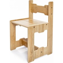 Özgürce Çocuklar Için Ahşap Montessori Aktivite Çalışma Sandalyesi 4-6 Yaş