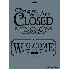 Mestore Rich New Seri N-280 Stencil 35X25 cm - 9996670593427
