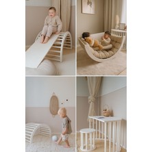 Özgürce Çocuklar Için Çok Amaçlı Minderli Salıncak ve Tırmanma Seti