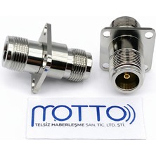 Motto N Dişi Şase – N Dişi 4 Delikli Panel Konnektör