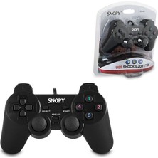 Shopwave Ps3 Siyah Oyun Kolu Analog Titreşimli USB Kablo 15 Tuş - 2 Analog - 8 Yön Tetikley�