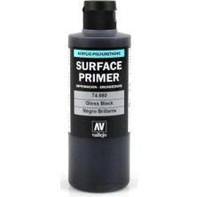 Vallejo 74660 200 Ml. Gloss Black Primer, Astar Model Boyası