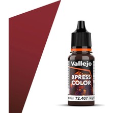 Vallejo 72407 18 Ml. Velvet Red, Xpress Game Color Serisi Model Boyası