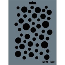 Mestore Rich New Seri N-139 Stencil 35X25 cm - 9996670593120