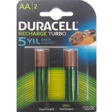 Mestore Duracell Şarj Edilebilir Kalem Pil 2'li Aa 2500 Mah - 5000394107977