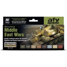 Vallejo 71619 8X18 Ml. Middle East Wars 1967'S To Present, Model Air Serisi Model Boyası Seti