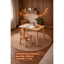 Özgürce Çocuk Aktivite Masa ve Sandalye Takımı, Montessori Temalı Oyun Seti