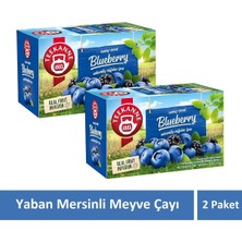 Teekanne Yaban Mersinli Kafeinsiz Karışık Meyve Çayı Blueberry Çayı 2 Paket x 20 Süzen Poşet