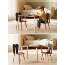 Özgürce Çocuklar Için Montessori Çalışma Masası ve 2 Sandalye Seti