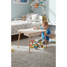 Özgürce Çocuklar Için Ahşap Oyun ve Çalışma Masası, Saklama Alanı ile Keyifli Anlar