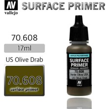 Vallejo 70608 18 Ml. U.s. Olive Drab, Astar Model Boyası