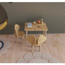 Özgürce Çocuklar Için Renkli Montessori Oyun ve Çalışma Masası Takımı