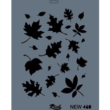 Mestore Rich New Seri N-460 Stencil 35X25 cm - 9996670593731