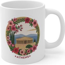 Ivart Athens Yunanistan Şehir Baskılı Premium Porselen Kupa Bardak