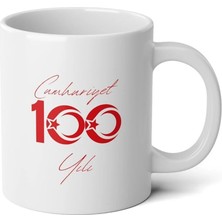 Ivart Çift Taraflı 100. Yıl Baskılı Premium Porselen Kupa Bardak