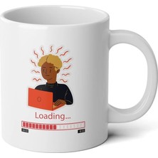 Ivart Mesai Saatleri - Loading Baskılı Premium Porselen Kupa Bardak