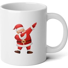 Ivart Yılbaşı Temalı Çılgın Noel Baba Baskılı Premium Porselen kupa bardak