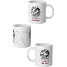 Ivart Akrep Burcu Baskılı Premium Porselen Kupa Bardak-Motto-Burç Kupası