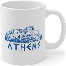 Ivart Athens Yunanistan Şehir Baskılı Premium Porselen Kupa Bardak