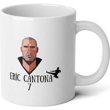 Ivart Eric Cantona-Futbol Özel Tasarım Baskılı Premium Porselen Kupa Bardak