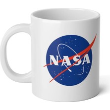 Ivart Nasa Logo Baskılı Premium Porselen Kupa Bardak-Motto-Hediye