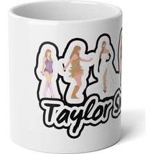 Ivart Taylor Swift  Fotoğraf Baskılı Premium Porselen Kupa Bardak-Motto