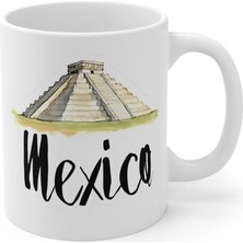 Ivart Mexico - Meksika Baskılı Premium Porselen Kupa Bardak