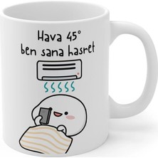 Ivart Hava 45 Ben Sana Hasret Baskılı Premium Porselen Kupa Bardak