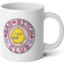 Ivart Bad Bitch Club Baskılı Premium Porselen Kupa Bardak
