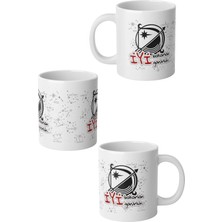 Ivart Yay Burcu Baskılı Premium Porselen Kupa Bardak-Motto-Burç Kupası