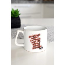 Ivart Hepinizden Nefret Ediyorum Ama Tek Başıma Da Canım Sıkılıyor Baskılı  Porselen Kupa Bardak-Yıldız