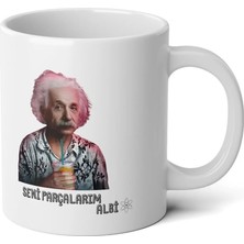 Ivart Albert Einstein Seni Parçalarım Albi Baskılı Premium Porselen Kupa Bardak-Fizik-Öğretmen