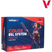 Vallejo 72183 48X18 Ml. Bsl Sistem (Base, Shadow & Light Tones) Renkleri ve Saklama Kutusu, Game Color Serisi Model Boyası