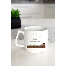 Ivart Tek Canla Bu Bölüme Kadar Iyi Geldik Baskılı Porselen Standart Lüks Kupa Bardak-Hediye