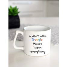 Ivart Kişiye Özel I Don't Need Baskılı Porselen Kulplu Kupa Bardak-Nescafe Fincanı-Motto