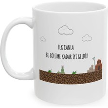 Ivart Tek Canla Bu Bölüme Kadar Iyi Geldik Baskılı Porselen Standart Kupa Bardak-Hediye