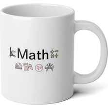 Ivart Kişiye Özel Öğretmenler Gününe Özel-Matematik-2-Baskılı Premium Porselen Kupa Bardak