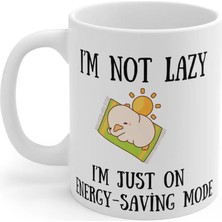 Ivart Ördek Temalı-Tembel Değilim Enerji Modundayım Baskılı Porselen Kupa Bardak-Yeni Yıl-Hediye