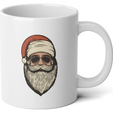 Ivart Yılbaşı Temalı Cool Noel Baba Baskılı Premium Porselen kupa bardak