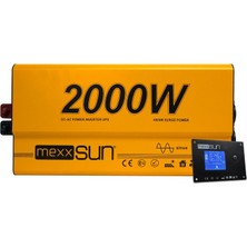 Mexxsun 12V 2000W Ats Ups Şarjlı Tam Sinüs Inverter (Ekranlı) – MEX2000TC