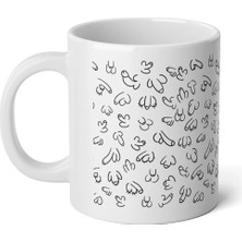 Ivart Kişiye Özel Dick Peni*s Baskılı Porselen Standart  Kupa Bardak-Yeni Yıl-Hediye-Sevgililer Günü